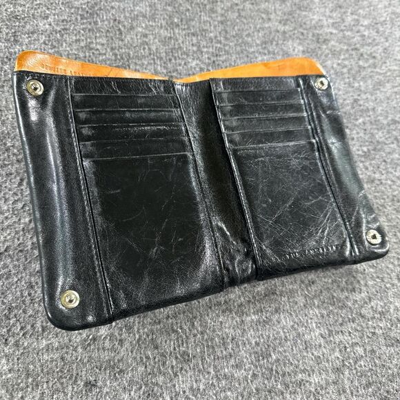 Slouchy leather oversized wallet, small clutch pockets galore, going out bag - Picture 3 of 5